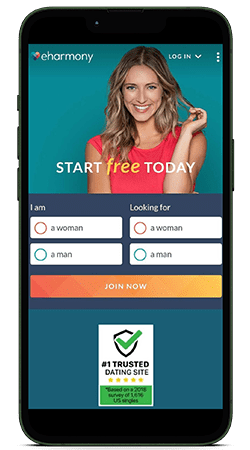 eharmony app on an iphone