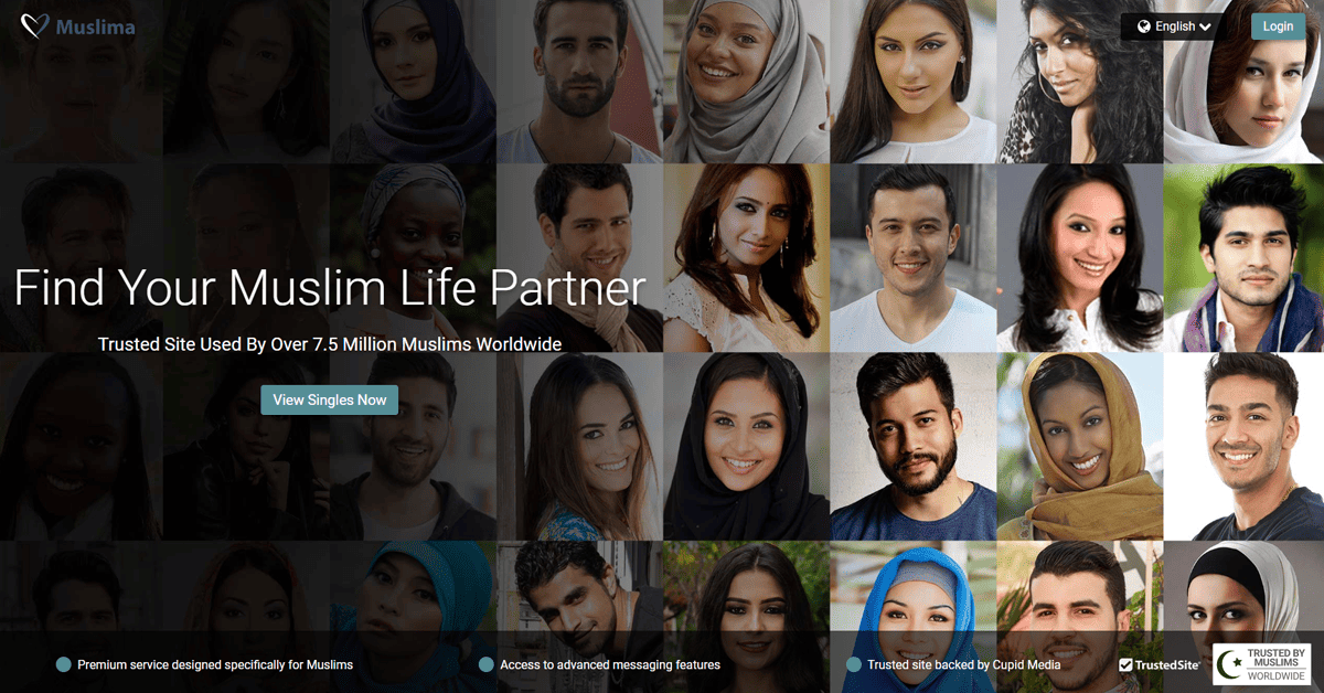 Muslima.com Homepage Screenshot
