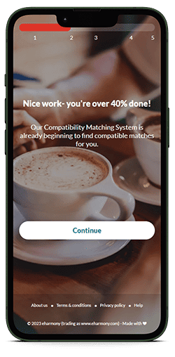 eharmony - Step 2 Mobile image eharmony sign up - Step 2