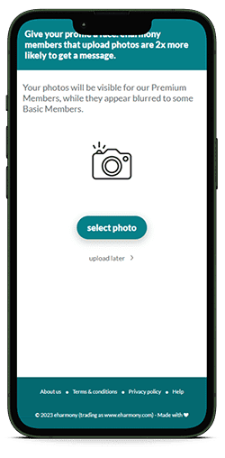 eharmony - Step 4 Mobile image eharmony sign up - Step 4