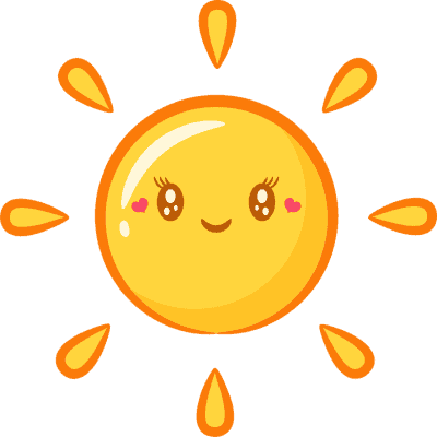 Sunshine with happy face