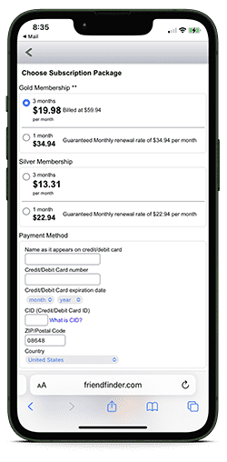 FriendFinder.com - Step 4 FriendFinder.com - Step 4