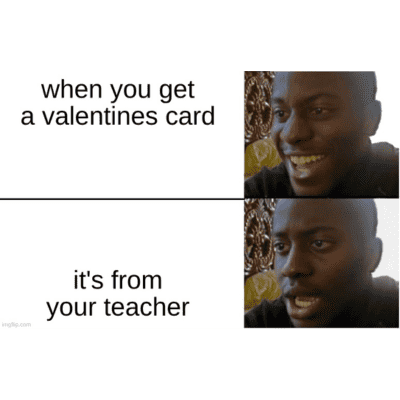 teacher valentines meme