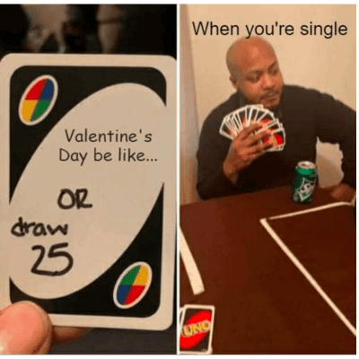 uno valentines meme