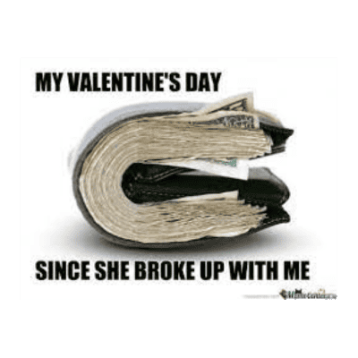 wallet valentines meme