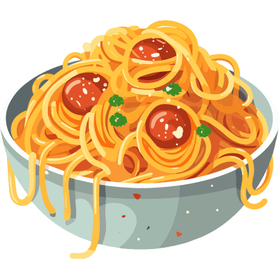 bowl of spaghetti