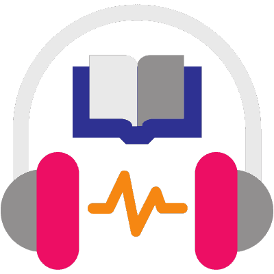 headphones and book icon