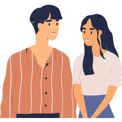 couple sitting and talking